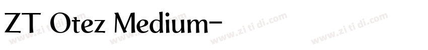 ZT Otez Medium字体转换